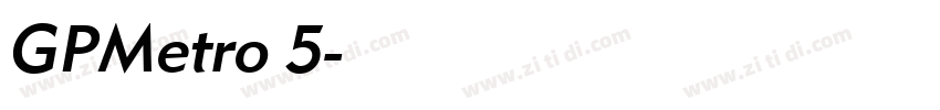 GPMetro 5字体转换